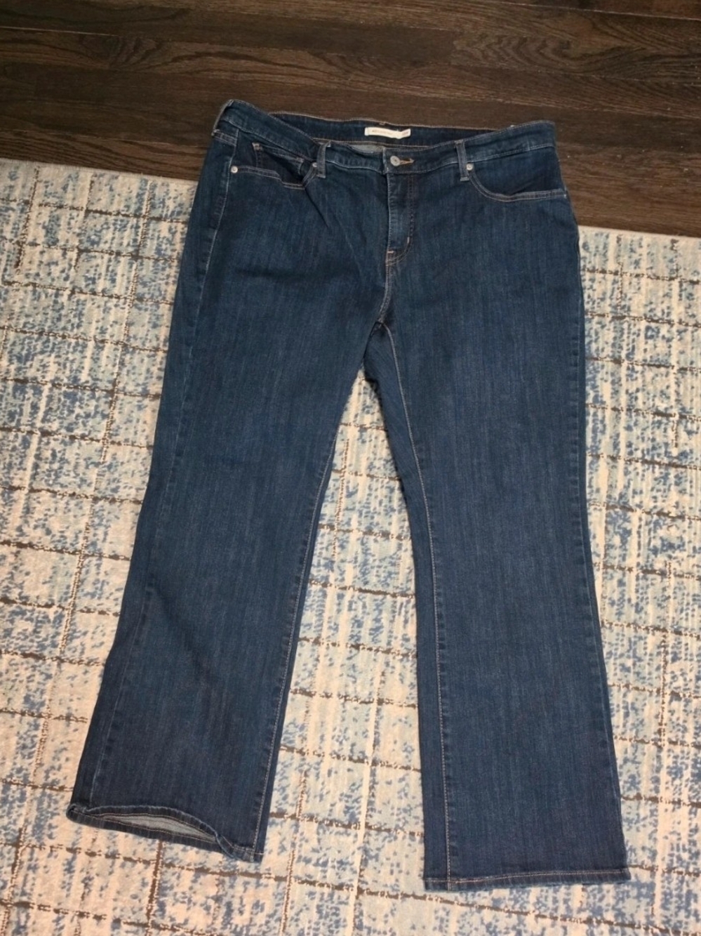Levi's Women's Boot-Cut Jeans in Dark Blue Denim